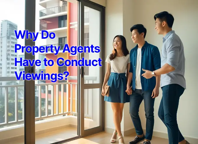 Property agent conducting viewings