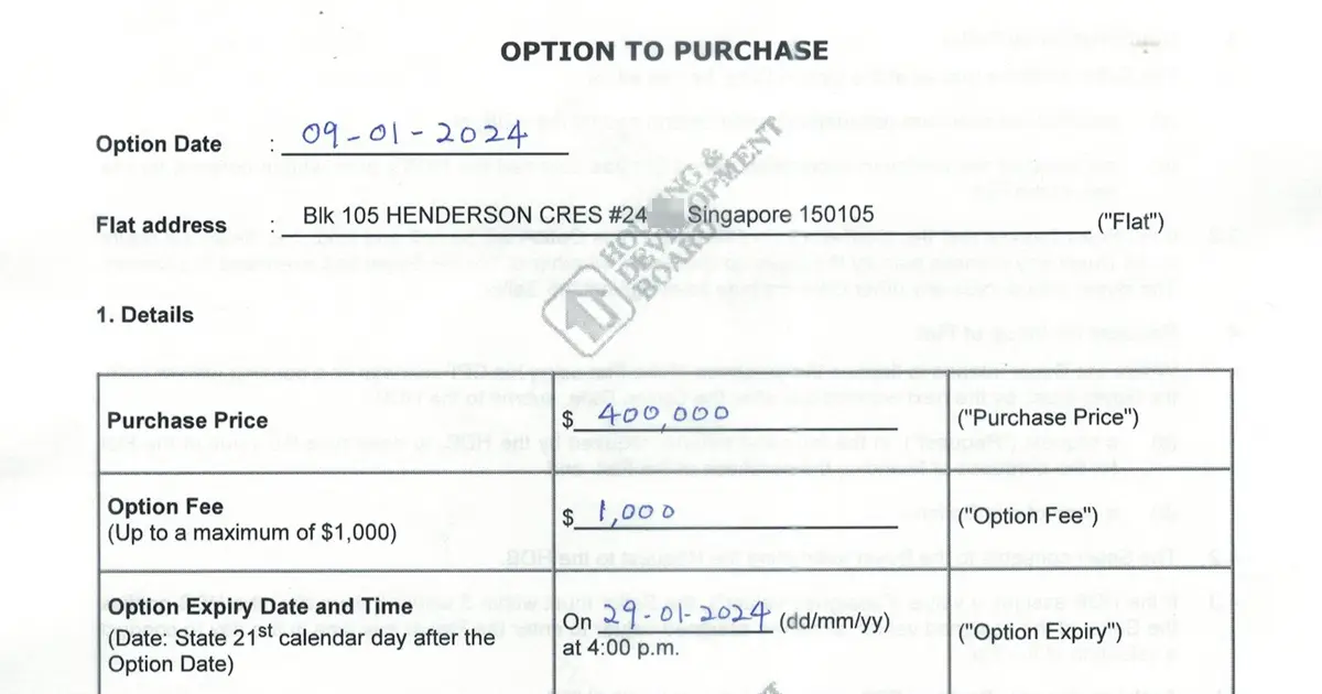 OTP Blk 105 Henderson Crescent